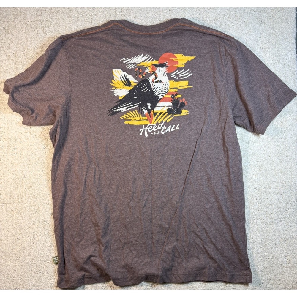 Howler Bros T Shirt Men's Caracara Graphic T-shirt Heed The Call Logo Size XL